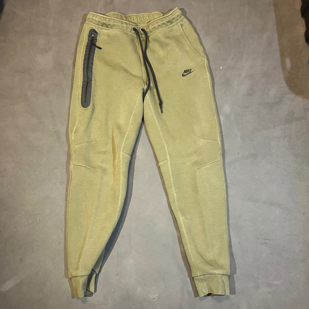 Nike Sportswear Tech‎ Fleece Joggers Mens M Olive Green Sweatpants FB8002-222